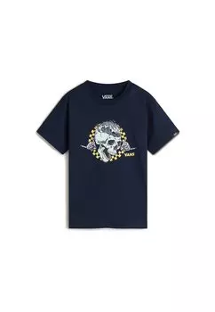 Футболка с принтом HEADWAVES Vans, синий