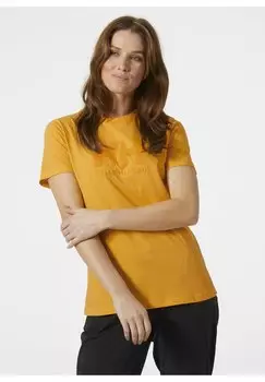 Футболка с принтом Helly Hansen, желтый