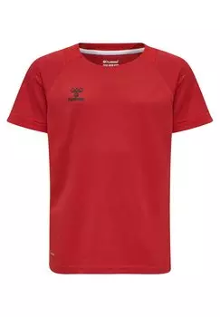 Футболка с принтом Hummel, настоящий красный