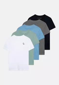 Футболка с принтом ICON 5 PACK Abercrombie & Fitch, цвет multi-coloured