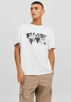 Футболка с принтом Jack & Jones, белый