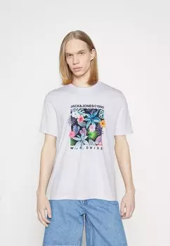 Футболка с принтом Jack & Jones, белый