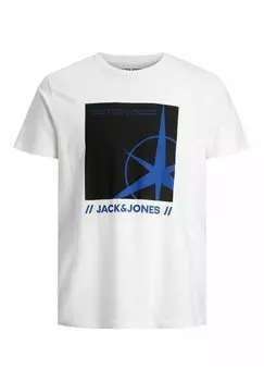 Футболка с принтом Jack & Jones, белый