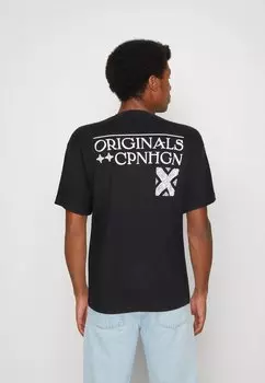 Футболка с принтом Jack & Jones, черный