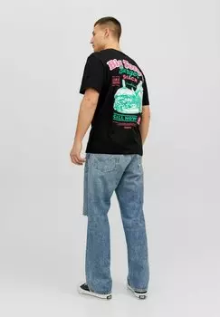 Футболка с принтом Jack & Jones, черный