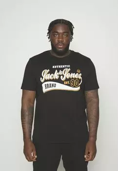 Футболка с принтом Jack & Jones, черный