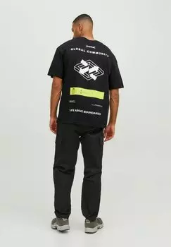 Футболка с принтом Jack & Jones, черный