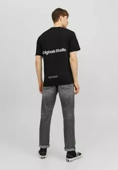 Футболка с принтом Jack & Jones, черный