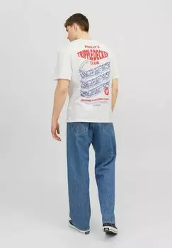Футболка с принтом Jack & Jones, молочный