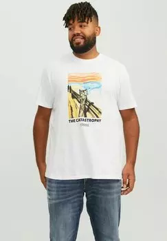 Футболка с принтом Jack & Jones, молочный