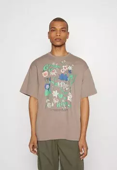 Футболка с принтом Jack & Jones, серый