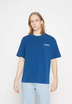 Футболка с принтом Jack & Jones, синий