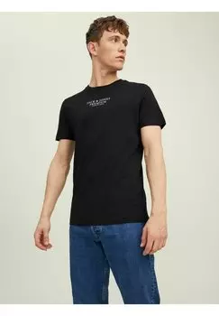 Футболка с принтом Jack & Jones, синий