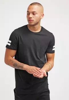 Футболка с принтом JCOBORO CREW NECK SLIM FIT Jack & Jones, черный
