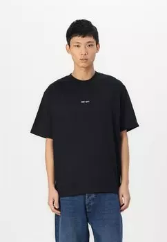Футболка с принтом JCOCONCRETE TEXT BACK TEE CREW NECK Jack & Jones, черный