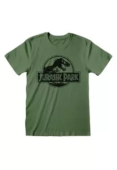 Футболка с принтом JURASSIC PARK MONO LOGO Henry Tiger, оливковый
