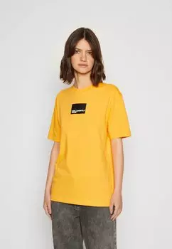 Футболка с принтом Karl Lagerfeld Jeans REGULAR LOGO TEE, сияющий желтый
