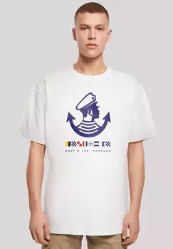Футболка с принтом KNUT JAN HAMBURG LOGO F4NT4STIC, белый