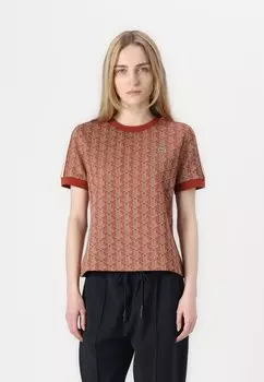 Футболка с принтом Lacoste, оранжевый