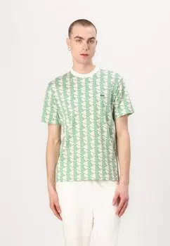 Футболка с принтом Lacoste, зеленый