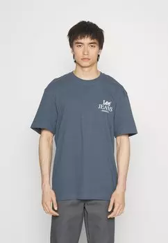 Футболка с принтом Lee, синий