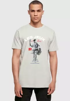 Футболка с принтом LES JEUX DE PARIS TEE Mister Tee, светло-серый