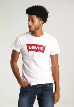 Футболка с принтом Levi's, белый