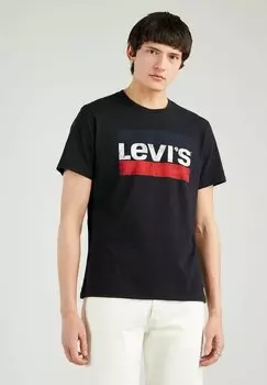 Футболка с принтом Levi's, черный