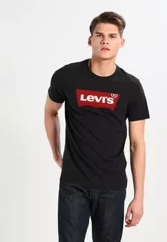 Футболка с принтом Levi's, черный