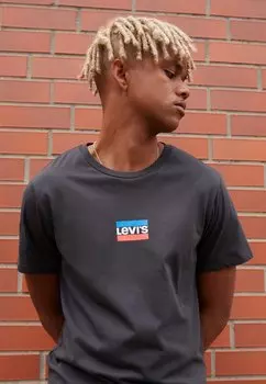 Футболка с принтом Levi's, черный