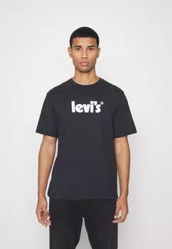 Футболка с принтом Levi's, черный