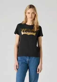 Футболка с принтом Levi's, черный
