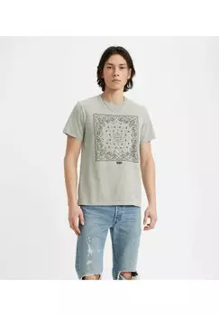 Футболка с принтом Levi's, серый