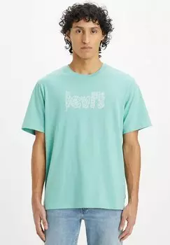Футболка с принтом Levi's, зеленый