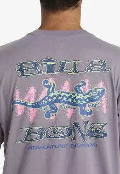 Футболка с принтом LIZARD Billabong, фиолетовый