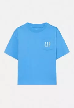 Футболка с принтом LOGO TEE BOYS GAP, синий