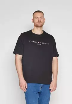 Футболка с принтом LOGO TEE Tommy Hilfiger, черный