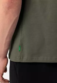 Футболка с принтом LOGO Vaude, хаки