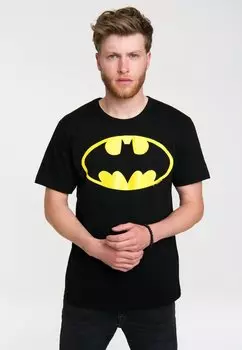 Футболка с принтом LOGOSHIRT, черный