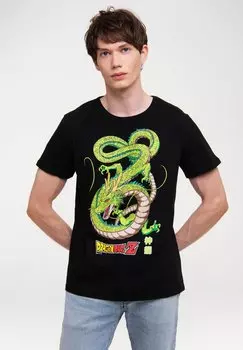 Футболка с принтом LOGOSHIRT, черный