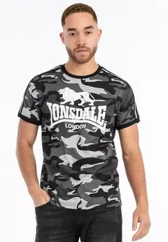 Футболка с принтом Lonsdale, серый