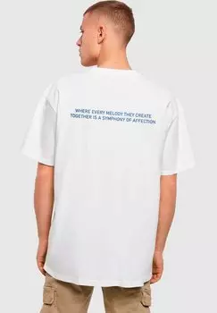 Футболка с принтом LOVE BIRDS Merchcode, цвет white