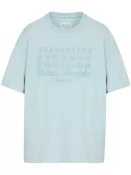 Футболка с принтом MAISON MARGIELA, синий