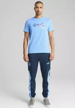 Футболка с принтом MANCHESTER CITY FTBLNRGY TEE Puma, синий