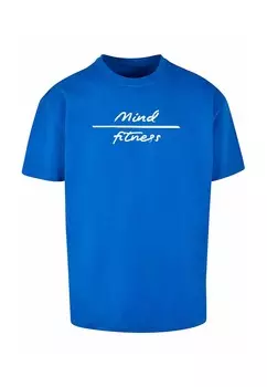 Футболка с принтом MIND FITNESS Merchcode, синий
