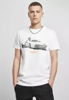Футболка с принтом Mister Tee, белый