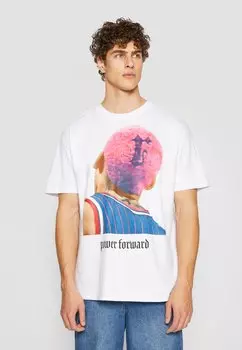 Футболка с принтом Mister Tee, белый