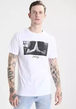 Футболка с принтом Mister Tee, белый
