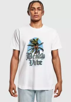 Футболка с принтом Mister Tee, белый