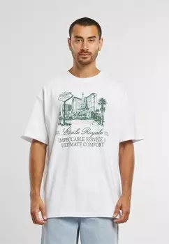 Футболка с принтом Mister Tee, белый